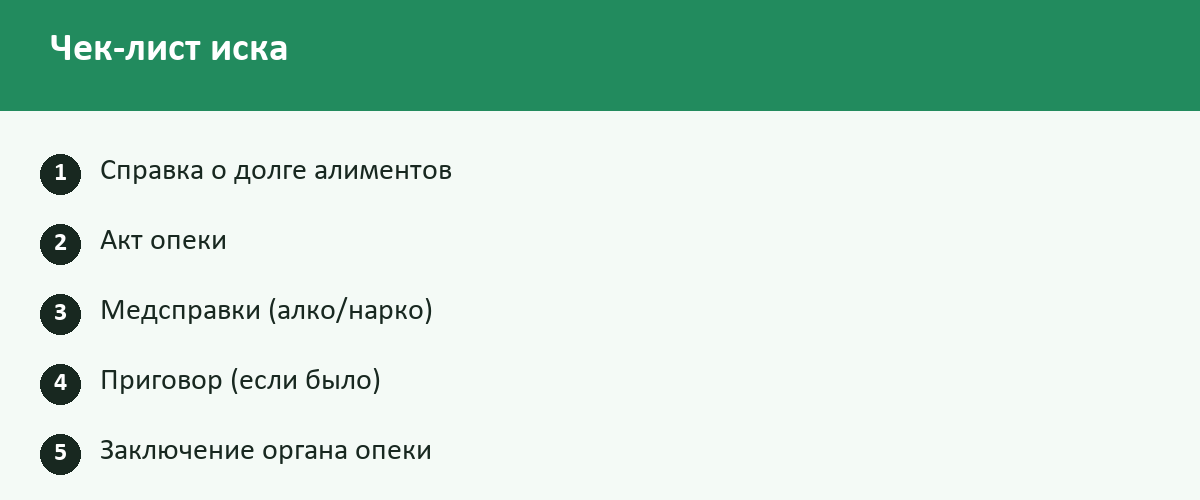 Чек-лист: Лишение родительских прав в 2026 году